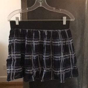 Alex + Alex Flouncy Plaid Skirt